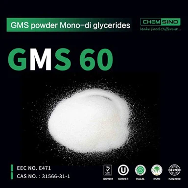 GMS 60 Toz Gliseril Monostearat 60 Peynir Tozu CAS No.31566-31-1