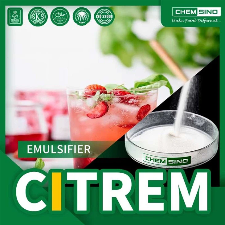 Trusted Supplier Surfactants Emulsifiers Food Additive Citrem E472c
