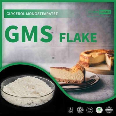 Popüler Gıda Emülgatörleri Gliseril Monostearat GMS Flakes CAS NO. 31566-31-1
