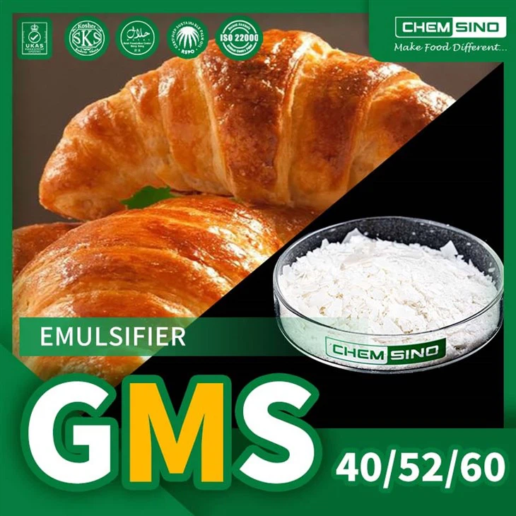 Emülgatör Olarak Kullanılır Gliserol Monostearat GMS 52 Tozu CAS No.31566-31-1