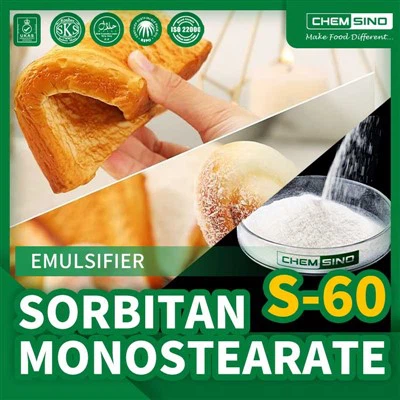 Yüzey Aktif Maddeler ve Emülgatörler Span 60 E491 Emülgatör Sorbitan Monostearat